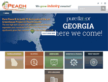 Tablet Screenshot of peachcountydevelopment.com